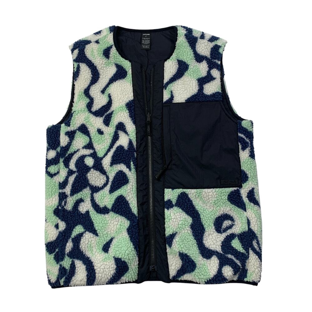 Bad Birdie Vest Mens S Small Reversible Everyday Cozy Sherpa Padded Filled Golf